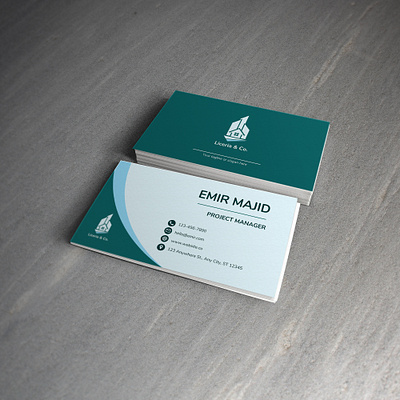 Minimalist Business Card business stationery design minimal geometric business card stationery design