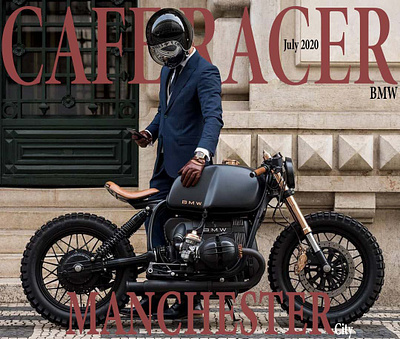 Digital Poster 2 adobe photoshop bike cafe racer typography
