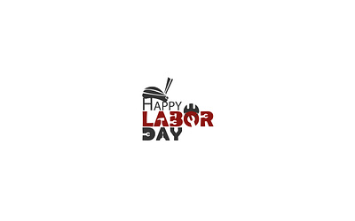 Labor day design illustrator logo typography
