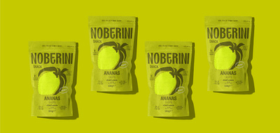 Noberini snack branding graphic design illustration made in italy minimal packaging packaging design vector