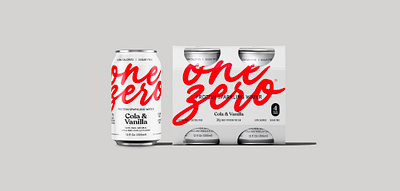 Onezero protein sparkling water branding design graphic design logo made in italy minimal pack packaging vector