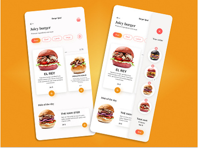 Burger store website/ mobile version app branding design graphic design mobileapp store ui ux