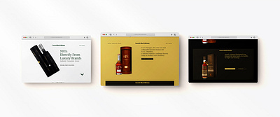 Landing page of NFT marketplace. branding nft ui webdesign