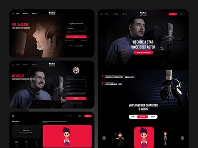 Dubbing Web Application app appdesign application dubbing ui uiux voice over web app