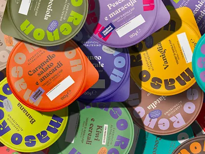 Maso Renon - yogurt banana branding color graphic design made in italy minimal packaging vanilla vector yogurt