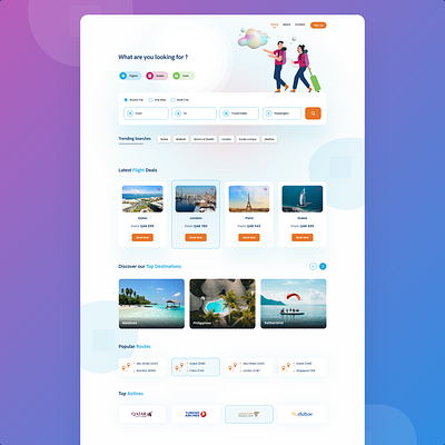 Travel Agency-Landing Page! design ui
