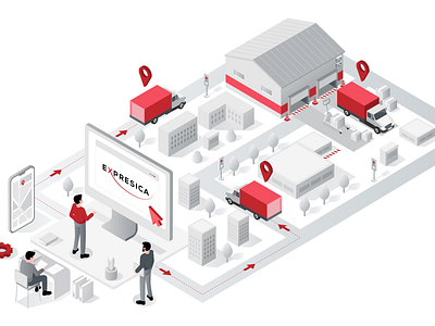 Isometric illustration graphic design illustration isometric illustration isometry vector