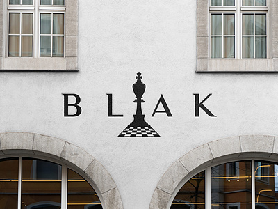 BLAK - Logo Mockup app brand branding business card chess clothing clothing line design envelope graphic design high end icon illustration letterhead logo luxury minimal modern typography vector