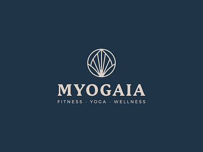 Yoga Logo abstract balance earth elegant leaf lined logo minimal modern wellness yoga
