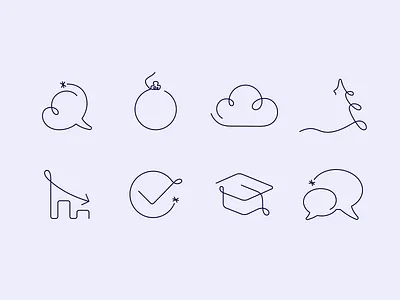 Icons one line analytics bubble business check mark christmas tree cloud design digital education icons one line illustration illustrator new year one line schedule trainingspace ts vector тренингспэйс тс