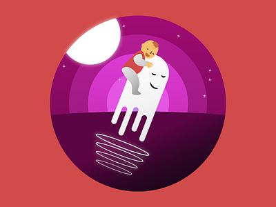 Fantasy Art Illustration adobe illustrator art artwork baby fantasy illustration ghost graphic design illustration art illustrator