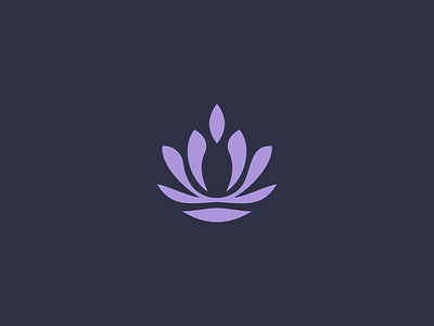 Spiritual Wellness Icon abstract calm logo lotus minimal modern peaceful spiritual wellness