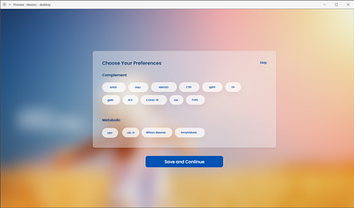 Preferences screen ux ux design