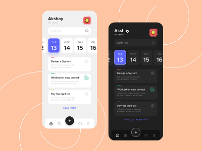 Task Manager app design manager minimal task ui uidesign ux