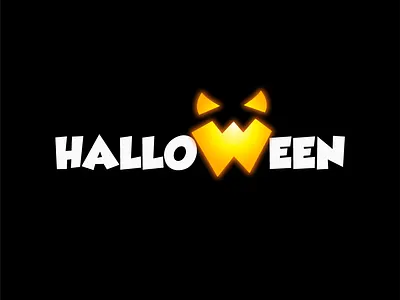Halloween Logo Wordmark clean design flat halloween illustration logo pumpkin scream simple typography vector wordmark