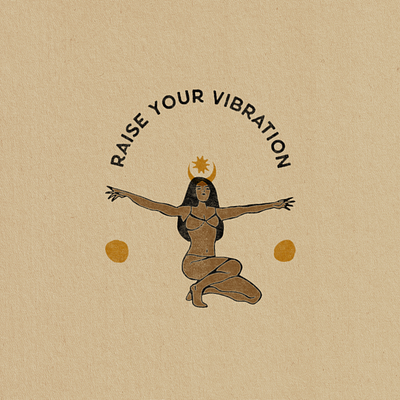 Raise Your Vibration art calm design graphic design illustration mindfulness texture vibration