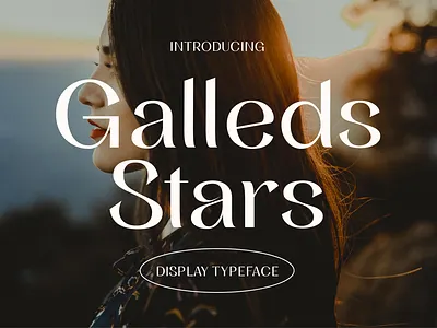 Galleds Stars Display Typeface minimal font