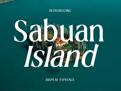 Sabuan Island Display Font advert