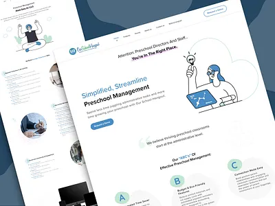 Our School Hangout – Website Redesign adobe xd branding day care design ecommerce footer header illustration kindergarten landing page parents preschool pricing redesign school testimonial ui ux webredesign website