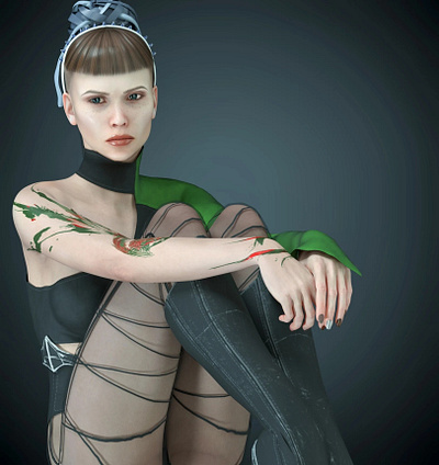Gomsaela - New one 3d animation blender character nft render