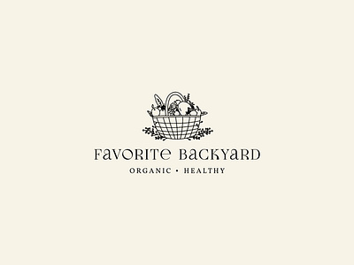 Favorite Backyard Logo 2025 logo aesthetic aesthetic design brand design brand logo branding branding logo business logo cottagecore graphic design hand drawn illustration logo logo design ui vector