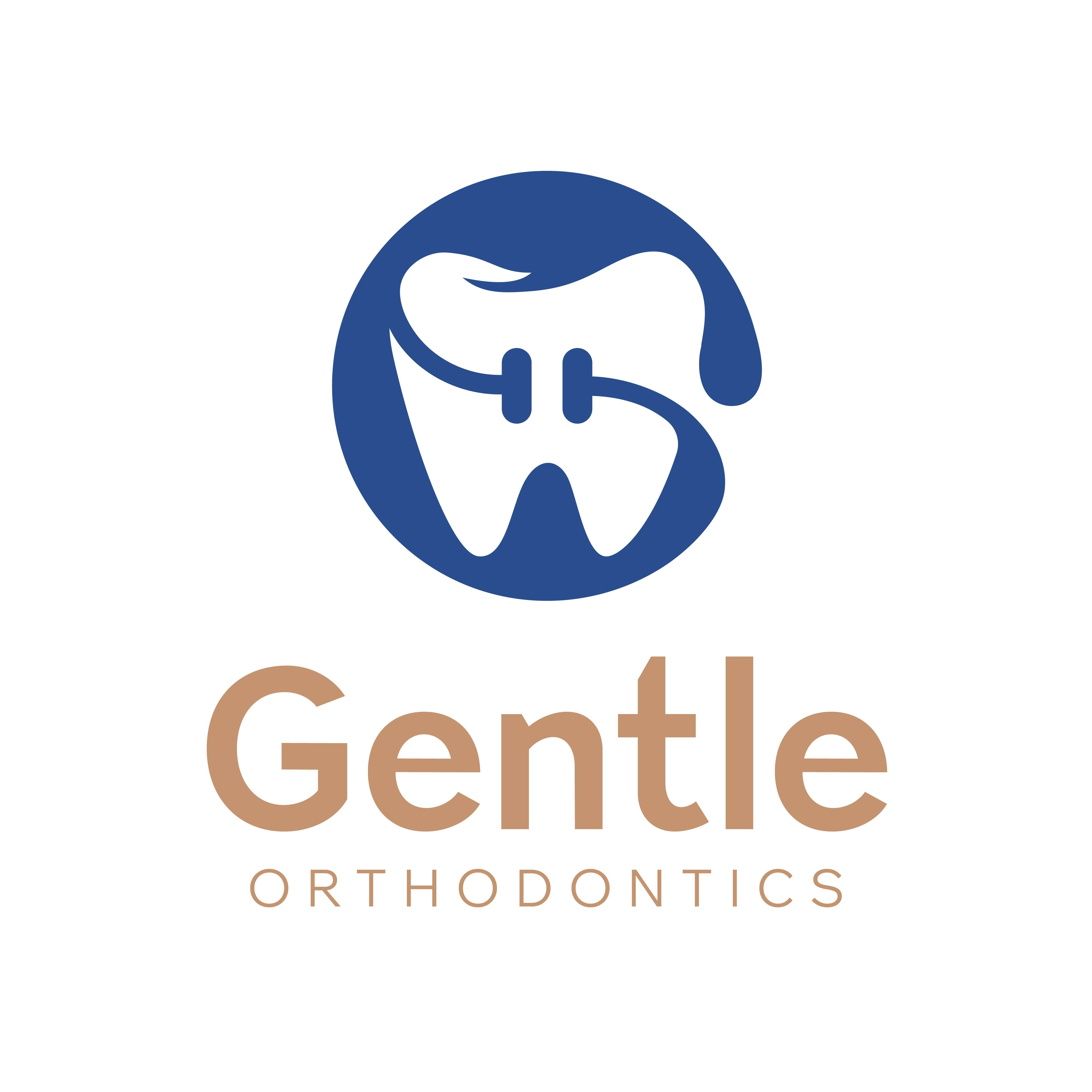 Gentle Orthodonthics Logo branding business dental graphic design logo