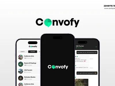 Convofy – Next-Gen Social Media & Conversations flutter laravel ui zenbyte technology