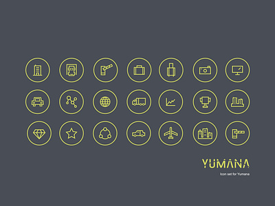 YUMANA icon set design icons iconset illustration ui vector