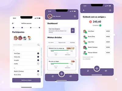 Migo - Split Bill bills botton figma graphic design input radiobutton splitbills ui