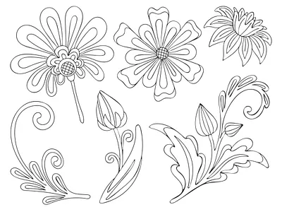 Flowers set element