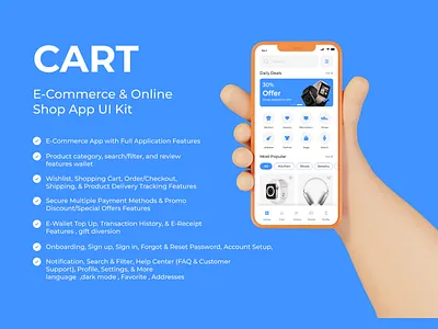 Cart E-Commerce & Online Shop UI Kit 3d animation branding graphic design logo motion graphics ui