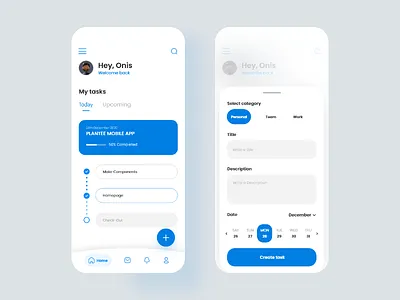 Task App app design ui ux