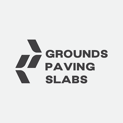 Logo Design, Grounds Paving Slabs. branding design graphic design ground illustration logo paving pavinglogo pavingslabs pavingslabslogo slab typography vector