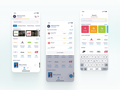 JamDoughnut app brand business cashback clean color coupons creative dashboard design figma fintech illustration loyality offers saas ui uiux wallet web