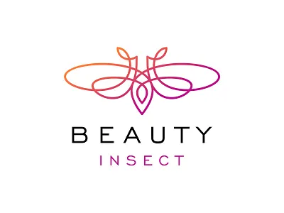 Beauty Insect animal bee branding brandmark butterfly gradient icon illustration insect logo modern logo vector wing wings