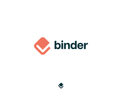 Binder binder book bookmark branding checkmark design identity logo mark negative space negativespace symbol