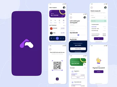 Artho E-Wallet app design banking clean digital payment expanse finance fintech fintech app management mobile money money management money transfer payment product design saving scan transaction ui wallet