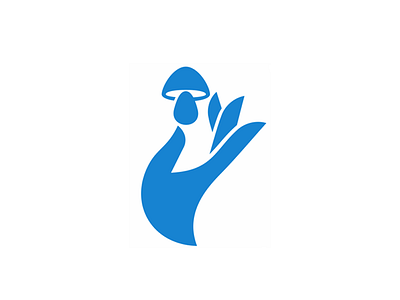 mushroom hand logo mushroom