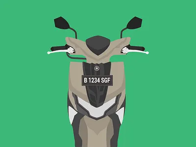 Front Look Soul GT 125 Grey design graphic design illustration vector