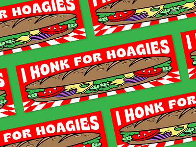 Hoagie Sticker food graphic design illustration sandwich sticker