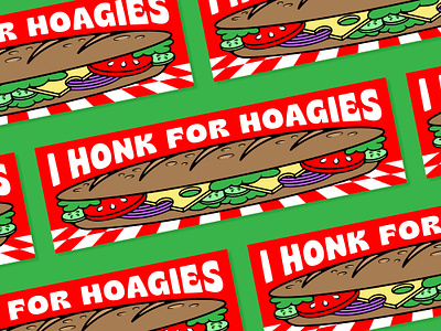 Hoagie Sticker food graphic design illustration sandwich sticker