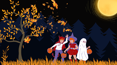 A Halloween Night design graphic design illustration