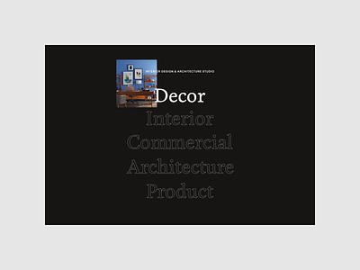 Cinco - Interior Design & Architecture Studio animation dark design digital minimal studio ui web