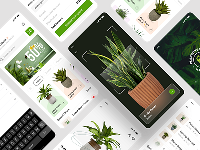 Plant Oheaven - Online Plant Delivery App app app screens app ui branding codiant design graphic design mobile app plant app plant app design plant find app design plant identifier app plants software development ui ux