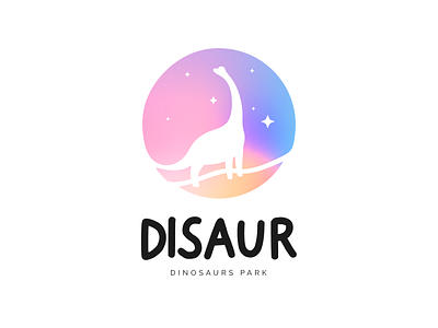 LOGO DISAUR. DINOSAURS PARK branding children design dino dinosaur graphic design illustration kids logo vector