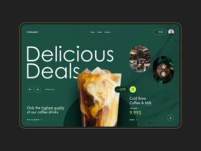 #128 - Concept shots branding cafe coffee coffeeshop design drink flat green homepage interface minimal starbucks tea typography ui ui design ux webdesign webdesigner website