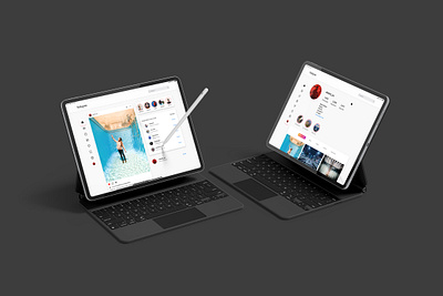 Instagram on IPad app design graphic design ipad ui uxui