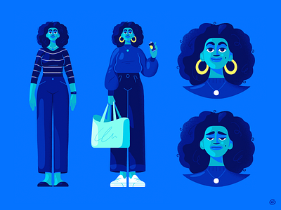 Driftwell character charactersheet drawing expressions female illustration people person pose