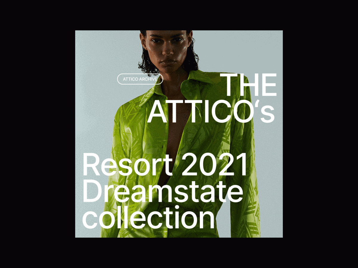 The Attico archive concept art direction design fashion fashion design graphic design layout minimal minimalist modern motion graphics photography presentation presentation design typography typograpic ui web design whitespace