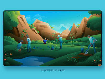 Outdoor Background designs, themes, templates and downloadable graphic  elements on Dribbble